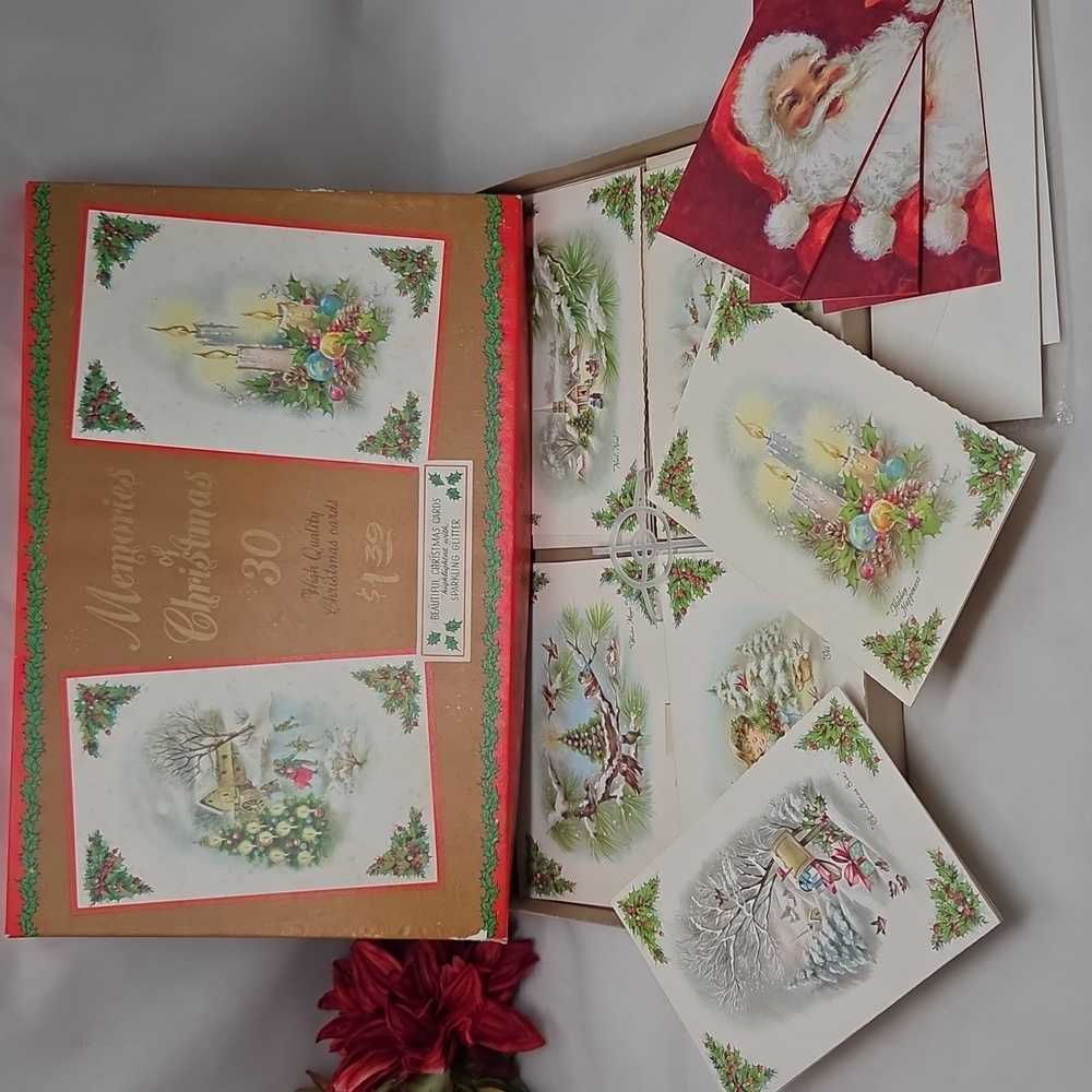Mid Century Woolworth Memories Of Christmas Cards In Orignal Box